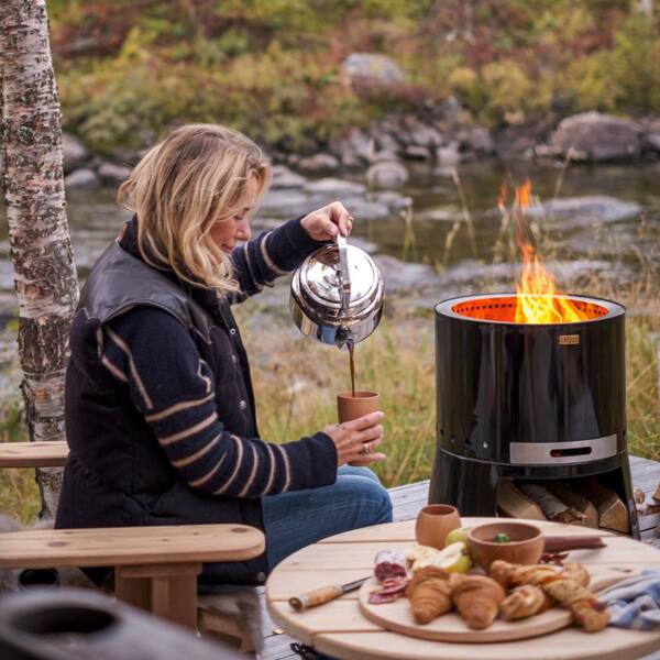ESPEGARD Smokeless Fire Stove Pilar 50 Premium, Clean-Burn