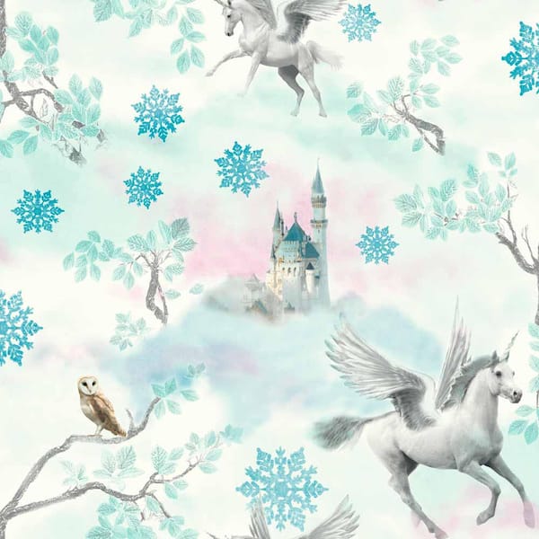 Arthouse Fairytale Ice Blue Paper Strippable Wallpaper (Covers 57.26 sq. ft.)