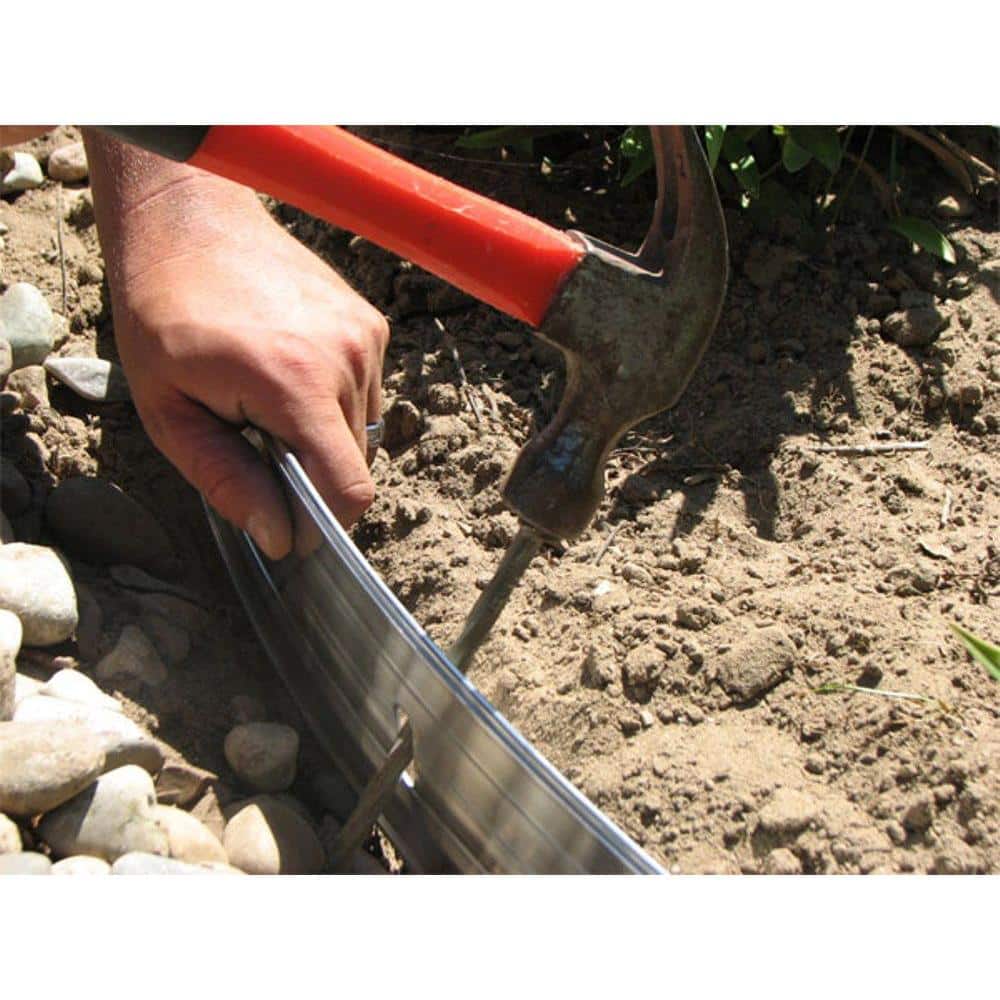 Buy 24 ft. x 4 in. Black Aluminum Landscape Edging Project Kit (4 6