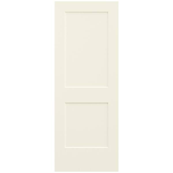 JELD-WEN 30 in. x 80 in. Monroe Vanilla Painted Smooth Solid Core Molded Composite MDF Interior Door Slab