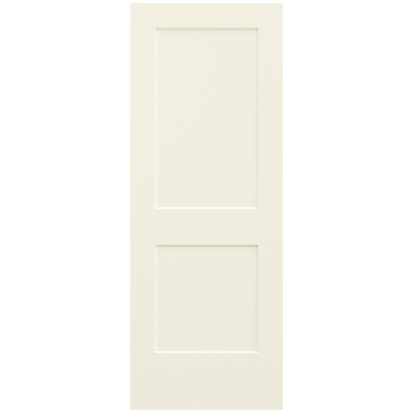 JELD-WEN 32 in. x 80 in. Monroe Vanilla Painted Smooth Solid Core Molded Composite MDF Interior Door Slab