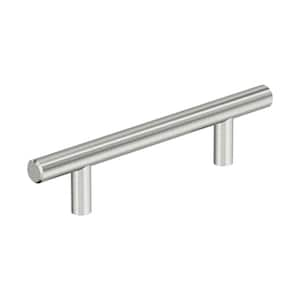 Bar Pulls Hollow 3-3/4 in. Modern Stainless Steel Bar Cabinet Pull