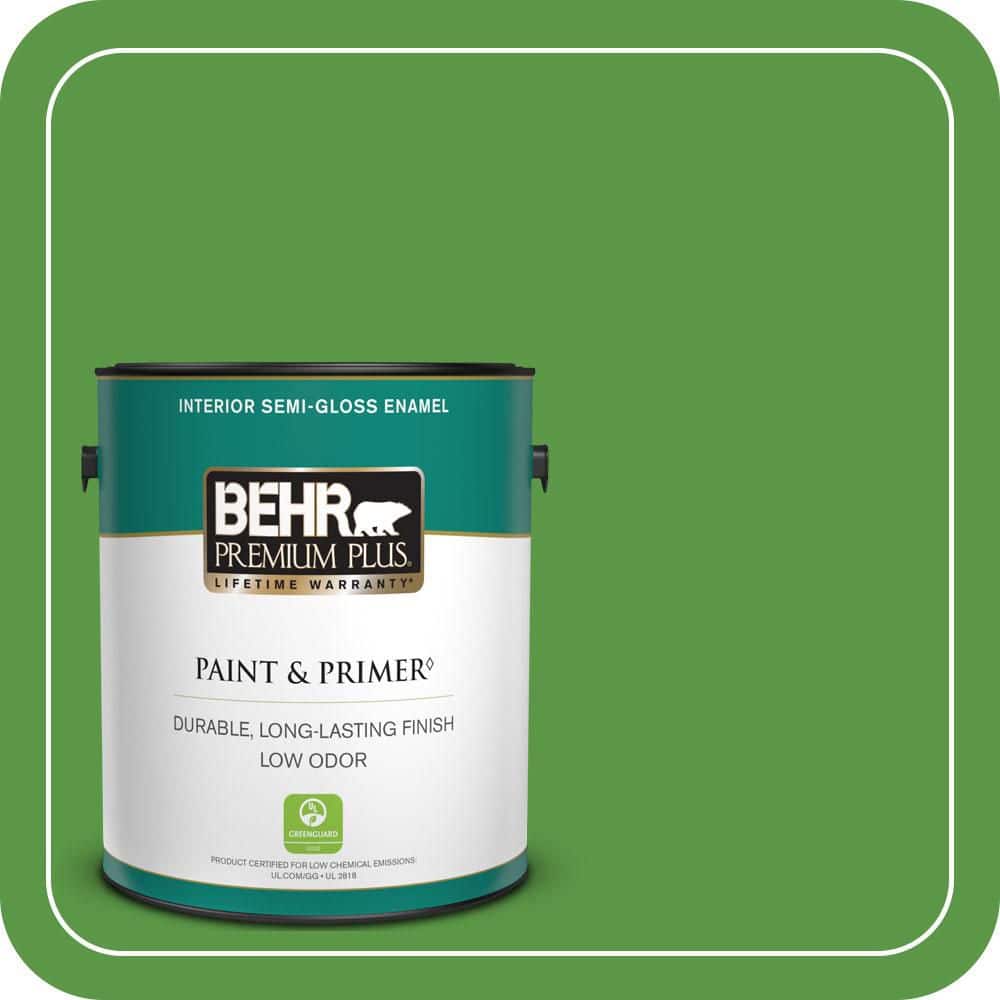 1 gal. #430B-7 Cress Green Semi-Gloss Enamel Low Odor Interior Paint & Primer price history on PriceWatchPro
