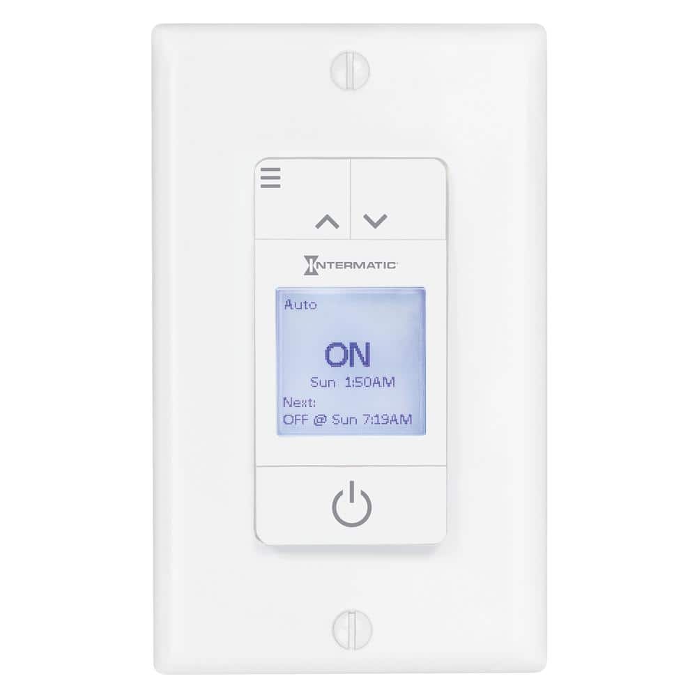 ASCEND Standard 15 Amp 7-Day Indoor Programmable In-Wall Timer with Auto DST and Astro ON/OFF in White price history on PriceWatchPro
