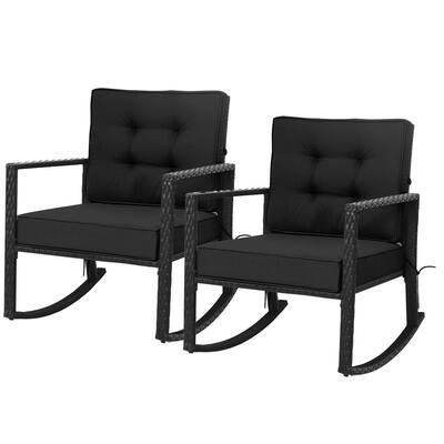 Black - Rocking Chairs - Patio Chairs - The Home Depot