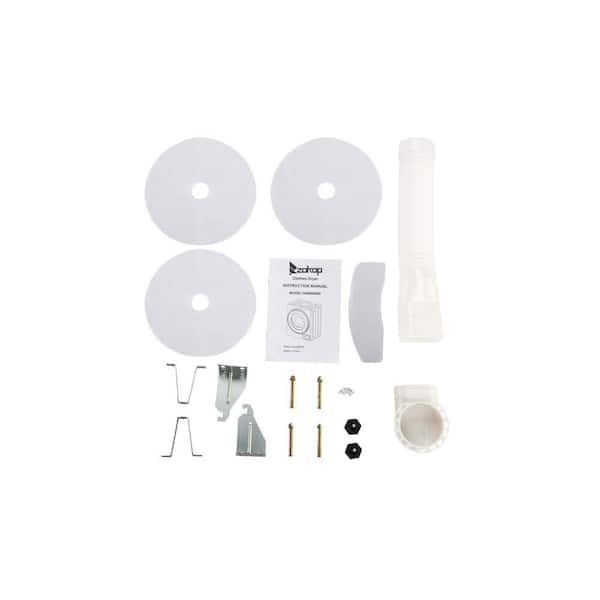 1.6 cu. ft. Vented Compact Portable Household Clothes Dryer with 5-Drying Modes and Stainless Steel Tub in White