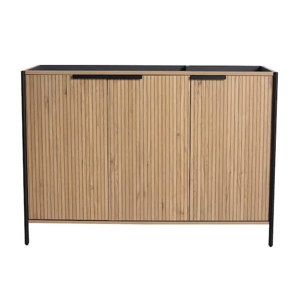 46.88 in. Bath Vanity Cabinet without Top in Light Coffee Unassembled