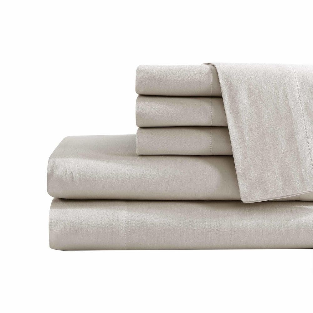 Tommy Bahama Solid 1000-Thread Count 6-Piece Brown Cotton Bonus King ...