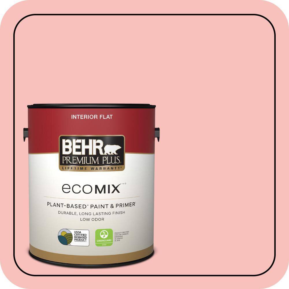 1 gal. #160A-3 Pink Hydrangea Flat EcoMix Plant-Based Interior Paint & Primer price history on PriceWatchPro