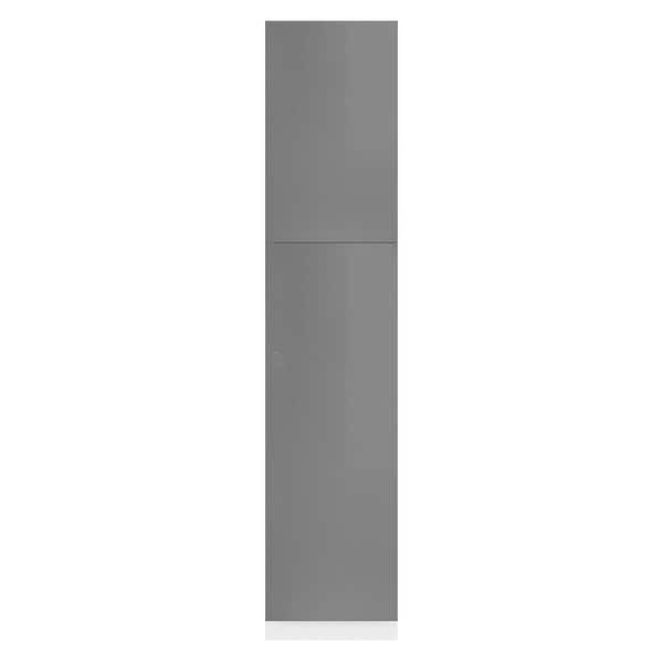 LIFEART CABINETRY Valencia Assembled 24 in. W x 24 in. D x 84 in. H in Gloss White Plywood Assembled Tall Pantry Kitchen Cabinet
