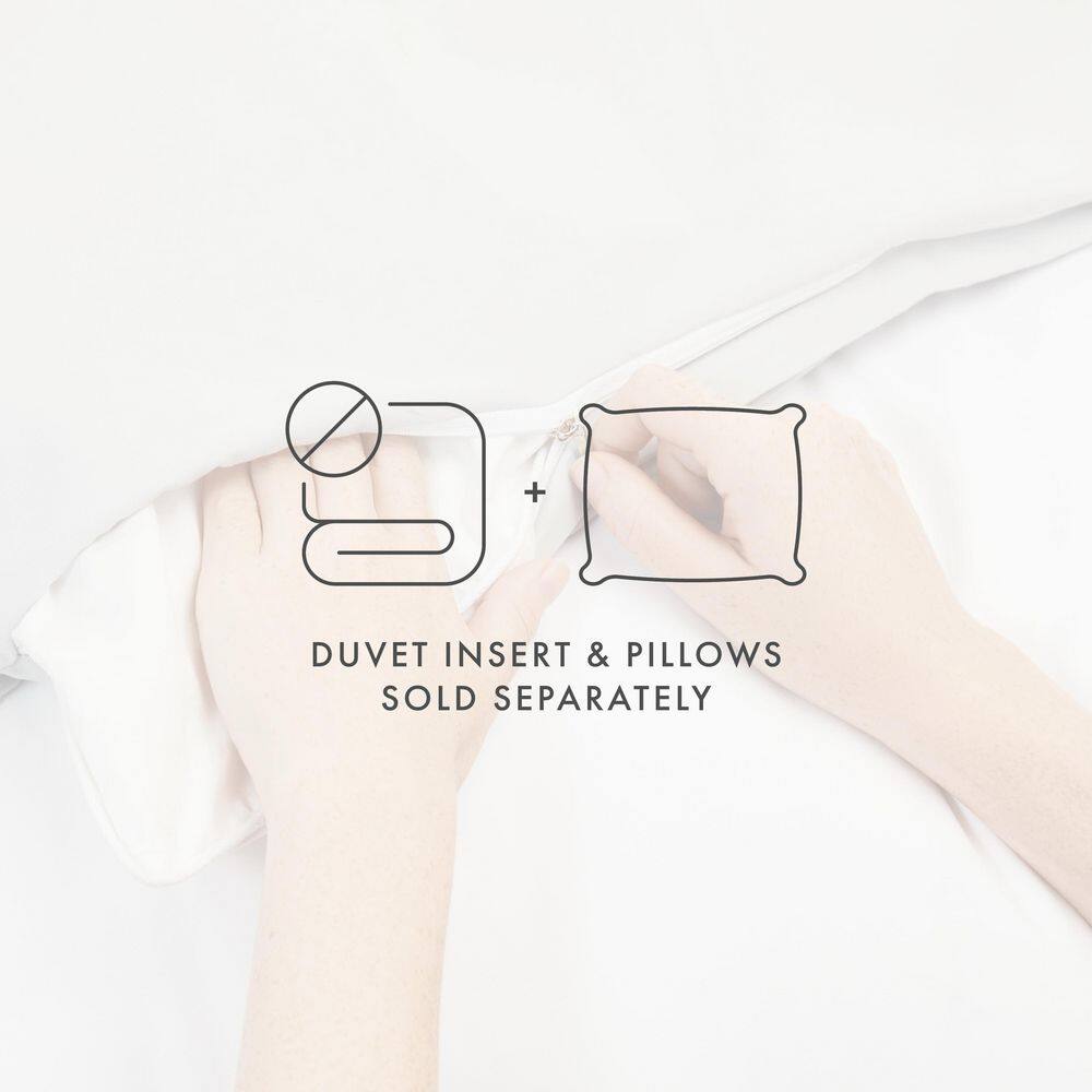 White Pintuck Full/Queen Microfiber Bedspread Cover Set