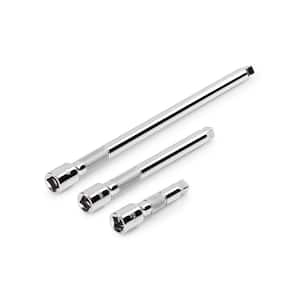 3,6, 10 in. 3/8 in. Drive Wobble Extension Set (3-Piece)
