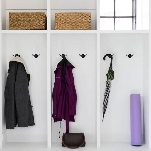 Double Robe Hook 304 Stainless Steel in Matte Black