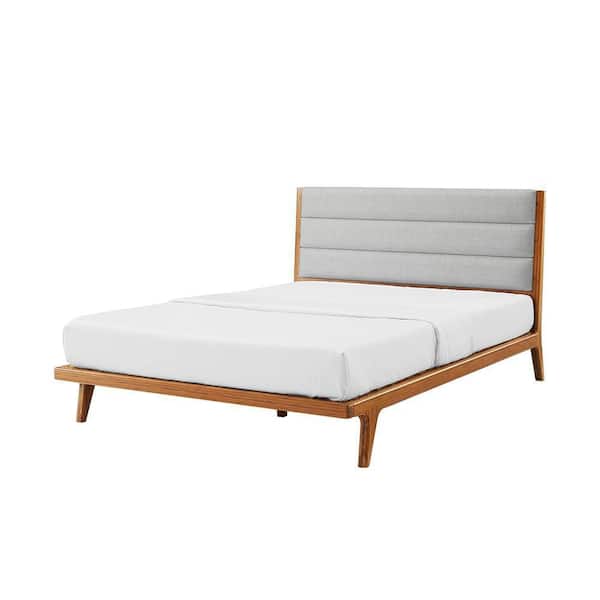 Mercury Brown Frame Queen Platform Bed