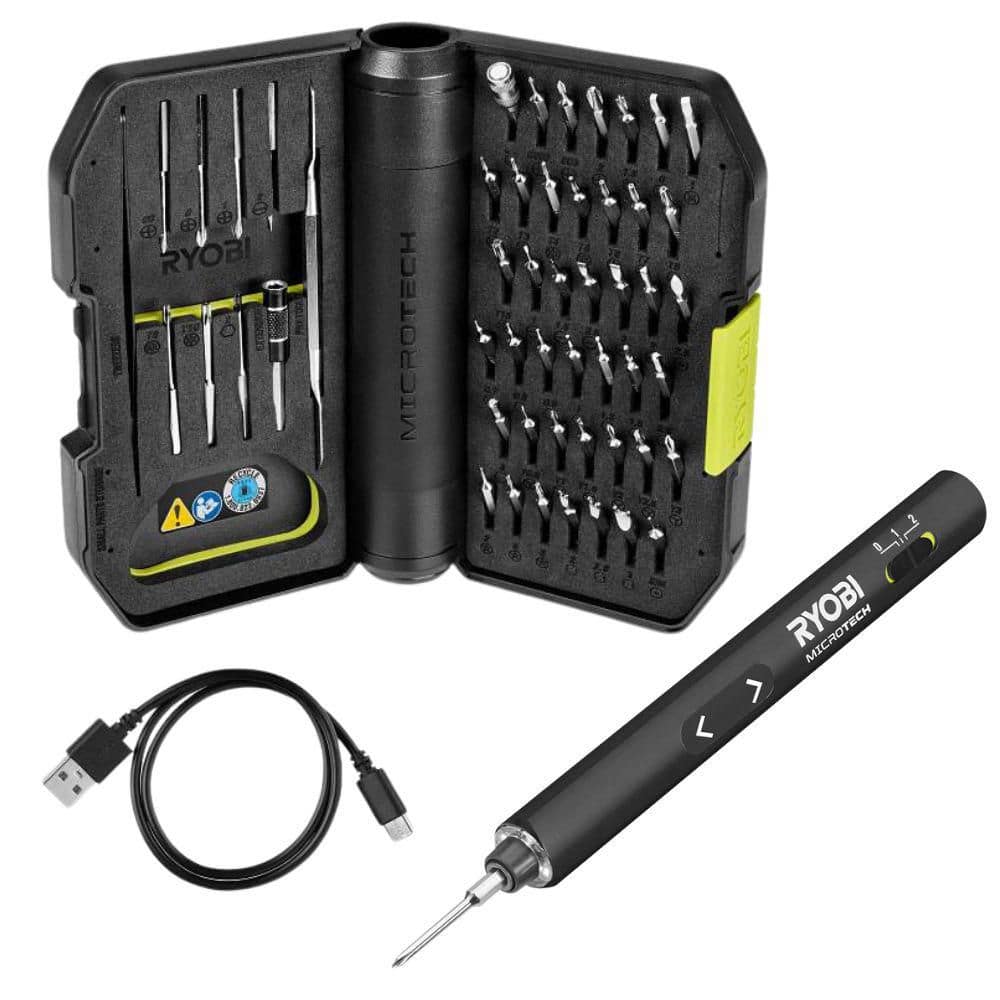 MICROTECH Electric Precision Screwdriver Kit with 4mm 50pc Bit Set, Tweezers, Pry Tool, USB-C Charging Cable, and Case price history on PriceWatchPro