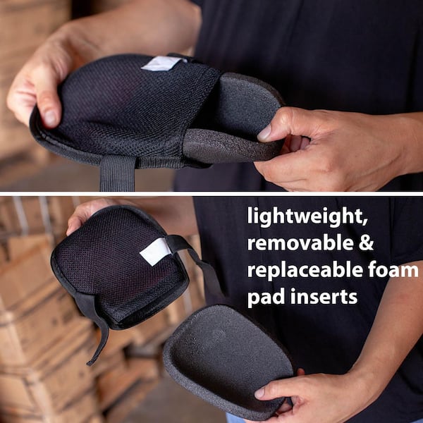 POPULAR LIFE Washable Knee Pads Home and Gardening Knee Pads Easy Fit with  Adjustable Velcro Straps BLPL-ES-XPE - The Home Depot