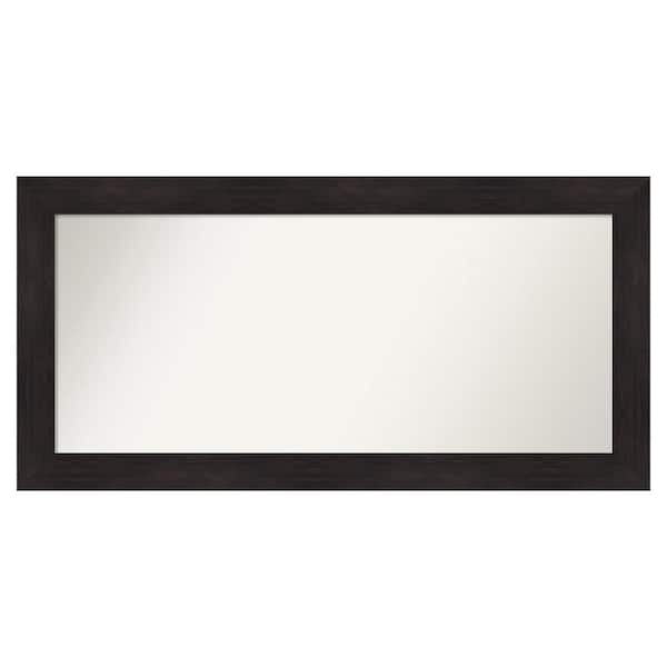 Amanti Art Furniture Espresso 51.75 in. x 25.75 in. Custom Non-Beveled Satin Recyled Polystyrene Bathroom Vanity Wall Mirror