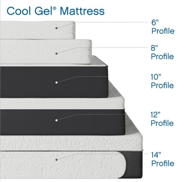 Cool Gel Twin XL-Size 10.5 in. Gel Memory Foam Mattress 410107 
