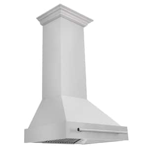 30 in. 400 CFM Ducted Vent Wall Mount Range Hood with Stainless Steel Handle in Stainless Steel