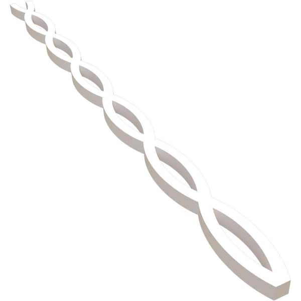 Ekena Millwork Rakaia 47 in. H x 1 in. W Slatwall Panels in PVC 22-Pack