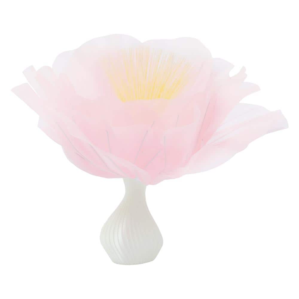 17.72 in. Pink and White Creative Desktop Artificial Flower Atmosphere Lamp Ornament Novelty Lamp price history on PriceWatchPro