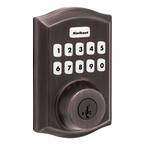 Home Connect 620 Keypad 869 Traditional Venetian Bronze Connected Smart Lock Deadbolt with Z-Wave-700 Feat SmartKey