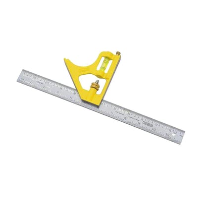 Stanley  12 in H Steel  Combination Square  Silver L x 3 in 