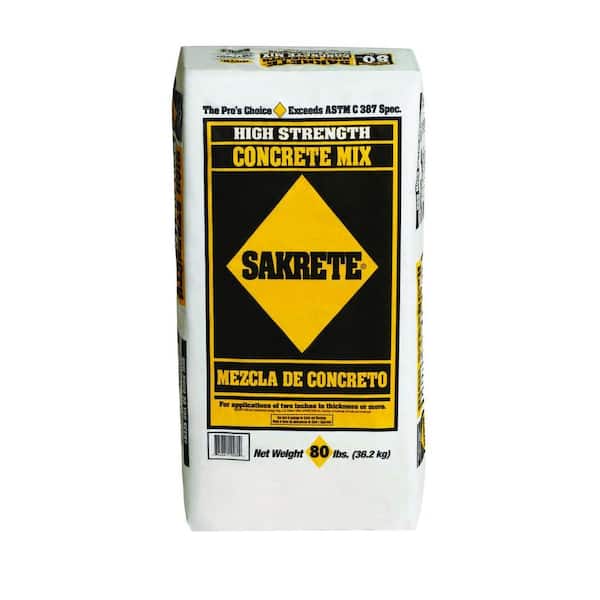 SAKRETE 80 lb. High-Strength Concrete Mix