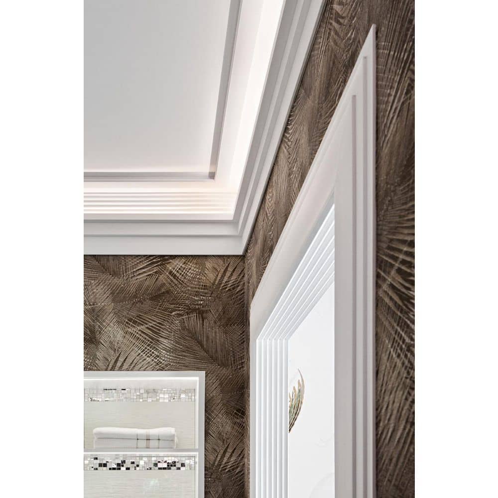 Primed White Polyurethane Crown Moulding 78" Length