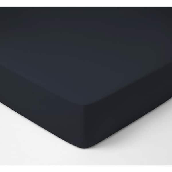 Delara 1-Piece Carbon, Solid 100% Eucalyptus Lyocell Tencel, Twin (39 in. x 75 in.), Smooth Breathable,Super Soft,Fitted Sheet