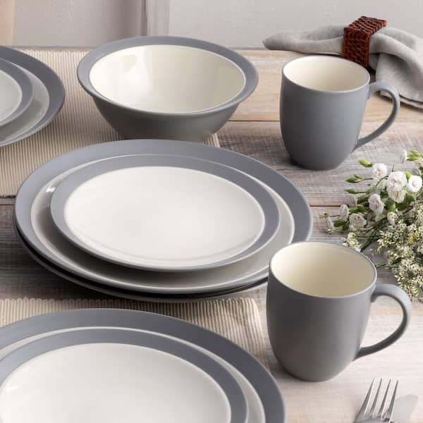 Noritake Colorwave 24-Pc. Dinnerware Set, Service for 4 - Graphite