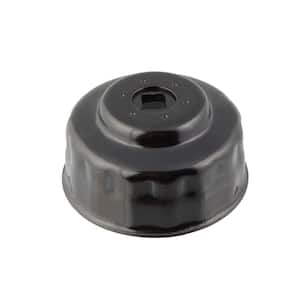 74 mm x 15 Flute Oil Filter Cap Wrench in Black