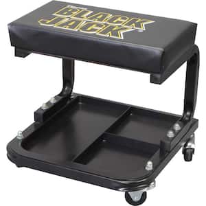 250 lbs. 14.4 in. Rolling Mechanic Creeper Seat with Tool Tray