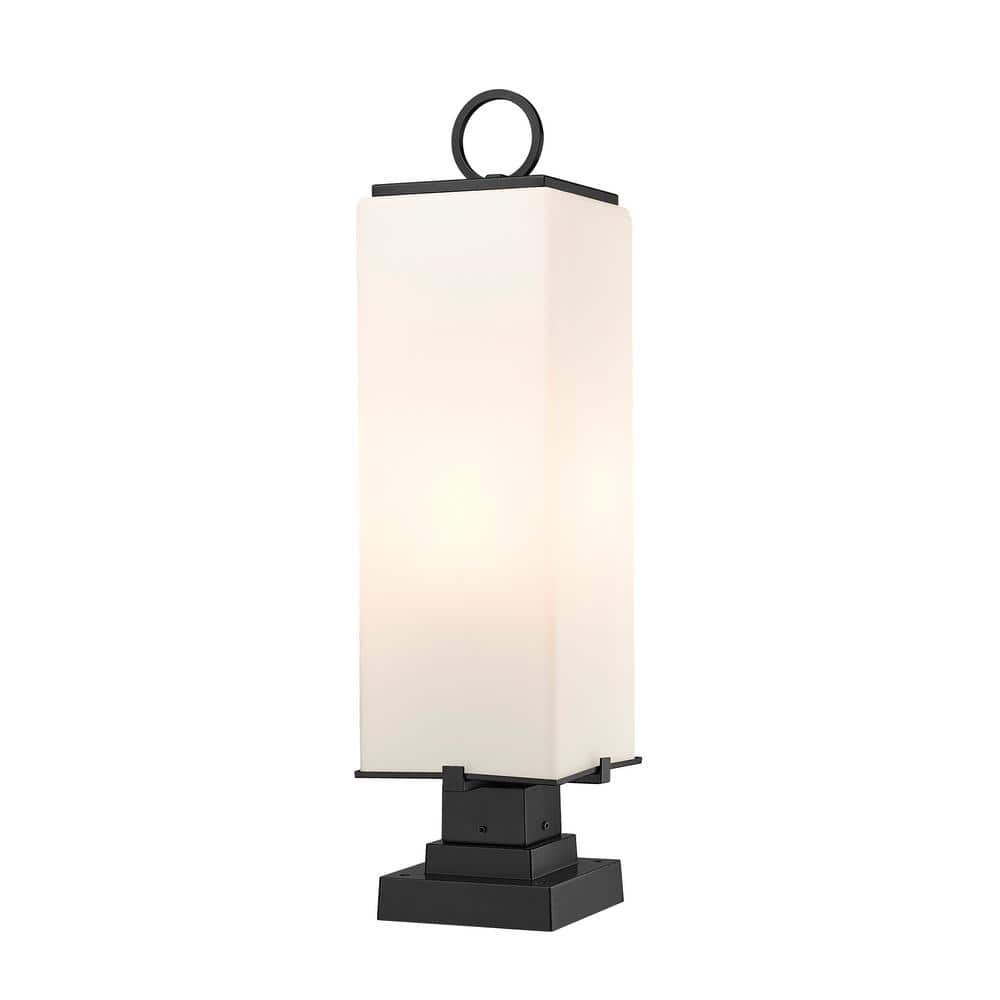 Sana 28 .25 in. 3-Light Black Aluminum Hardwired Outdoor Weather Resistant 