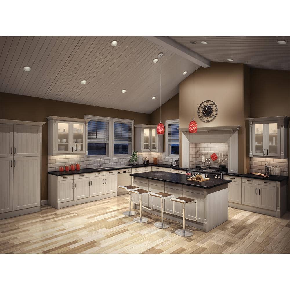 Halo 6-Inch White Aluminum Sloped Ceiling Recessed Light Trim