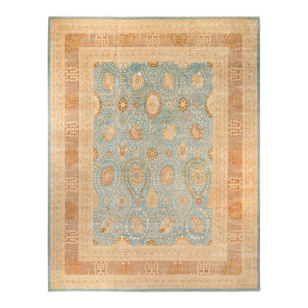 Mogul Handmade Light Blue 15 ft. 9 in. x 12 ft. 4 in. Indoor Area Rug price history on PriceWatchPro