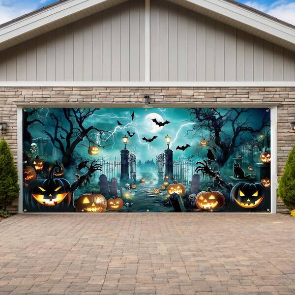 thumbnail image 2 of Halloween Decorations Garage Door Cover, Large Hanging 2 of 14
