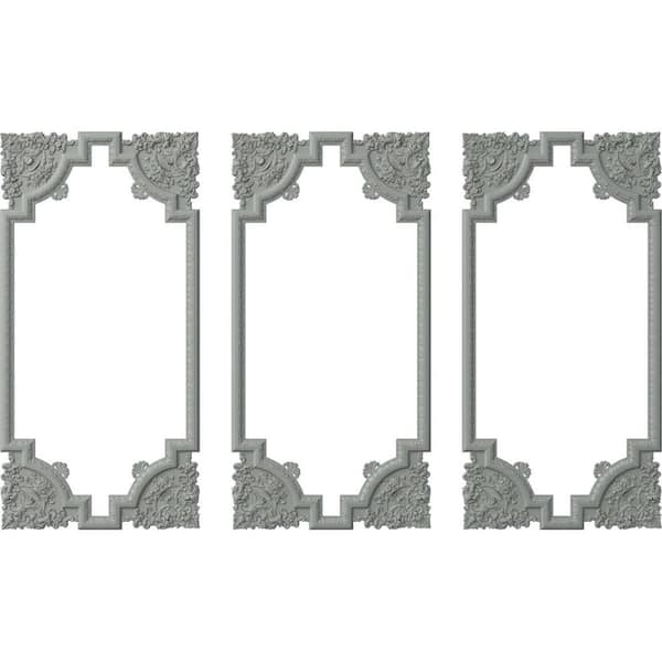 Ekena Millwork 13.35 Sq. Ft. Unfinished Polyurethane Emery Panel Moulding Kit (Triple Panel)