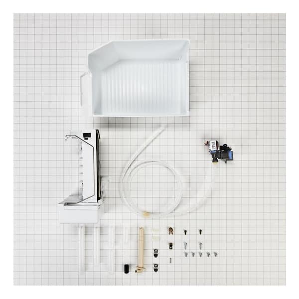 Vissani 4.4 in. Plastic Icemaker Installation Kit in White MD1821IM - The  Home Depot