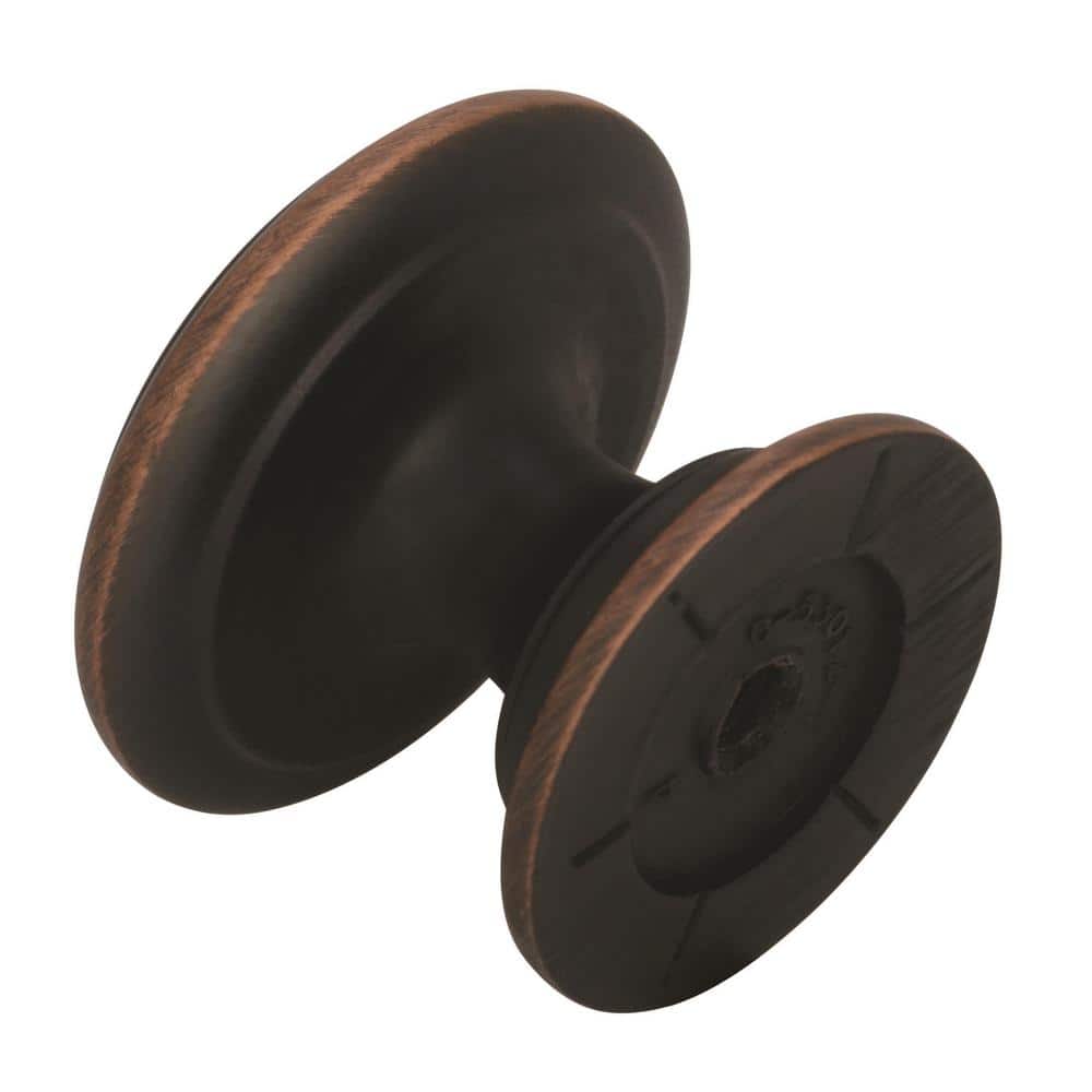 Ravino Oil-Rubbed Bronze Round Cabinet Knob, 1-1/4 inch, 25 Pack