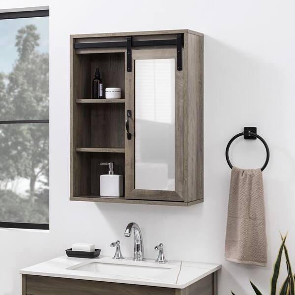 Farmhouse bathroom storage cabinet hotsell
