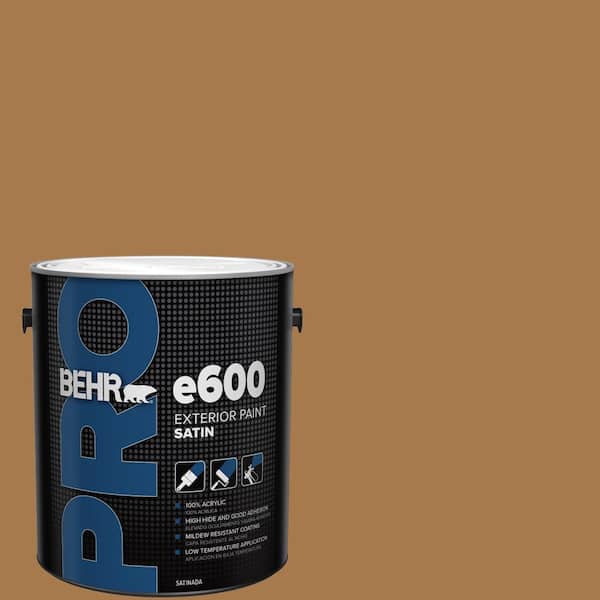 BEHR PRO 1 gal. #HDC-CL-18A Butter Caramel Satin Exterior Paint
