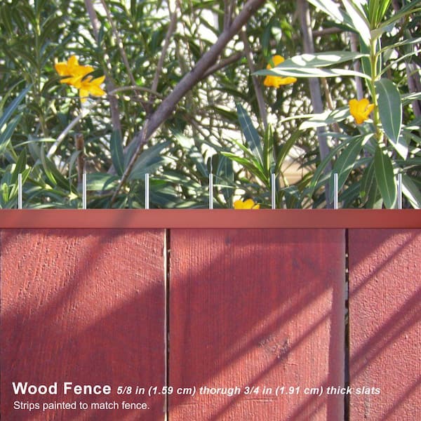 46 in. Wood Fence Spike Strips (6-Pack + Adhesive)
