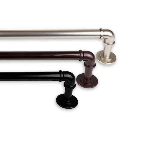48 In Blackout Single Curtain Rod, Pipe Curtain Rod