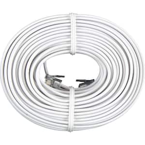 50 ft. Phone Line Cord, White