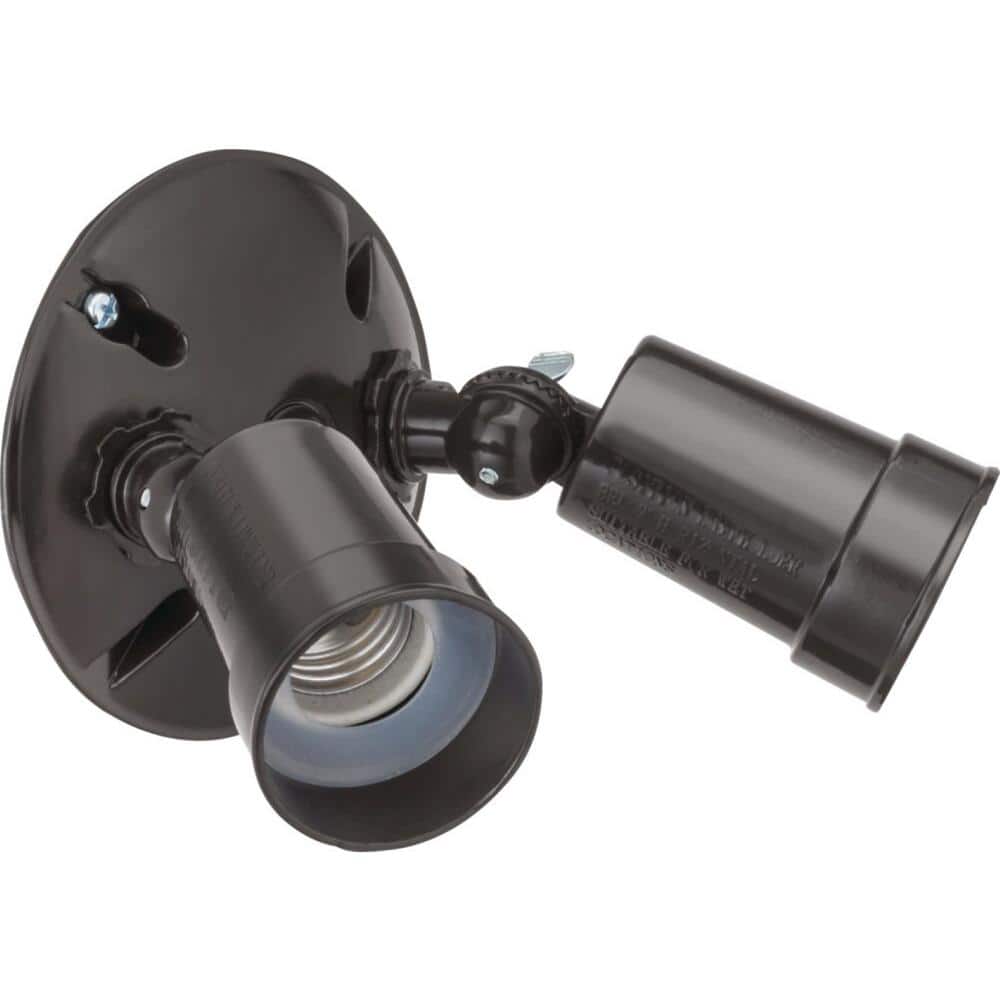 Bronze Dual Head Adjustable Outdoor Flood Light