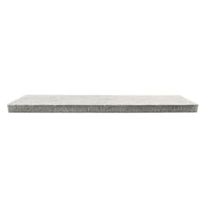 48 in. x 10 in. Arctic Smoke Stacked Stone Faux Stone Siding Wall Cap
