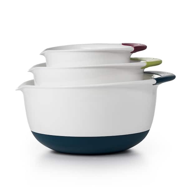 OXO Good Grips 3-Piece Mixing Bowl Set in Navy, Green, Eggplant