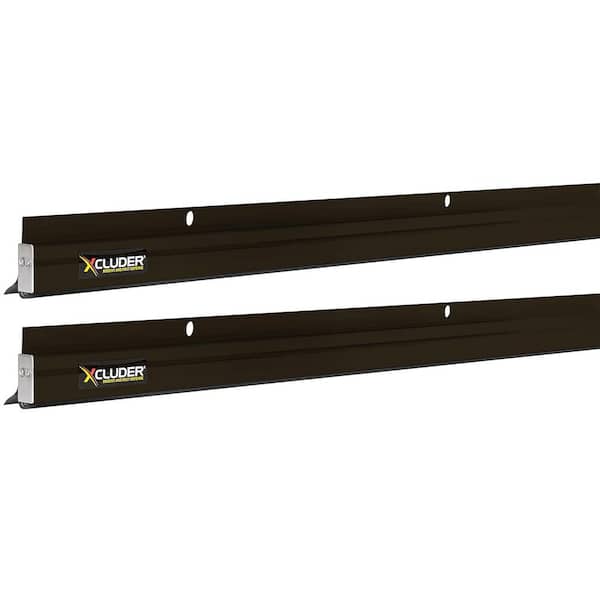 Xcluder 36 in. Low-Profile Door Sweep, Dark Bronze (2-Pack) - Seals out Rodents and Pests, Enhanced Weather Sealing