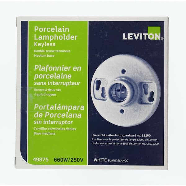 LEVITON Plafonnier-détecteur à DEL, blanc 09864-R50